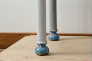 和製アンティーク　レトロな雰囲気溢れる四面ガラスの幅狭ケビントガラスケース(ショーケース、デンタルケース、デンタルキャビネット、陳列棚、飾り棚、収納棚、戸棚、店舗什器)(R-074271)