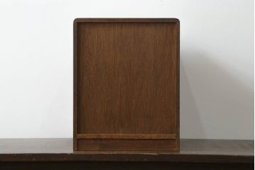 和製アンティーク　ナラ材　素朴な佇まいが魅力的な四段小引き出し(卓上収納、小物収納)(R-074272)