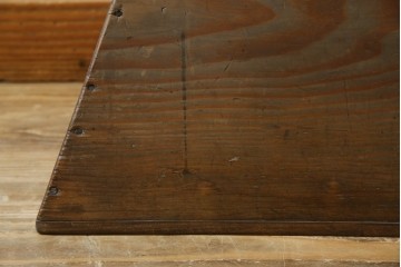 和製アンティーク　松材　古い木が味わい深いシンプルな踏み台　(R-074277)