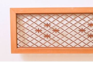 アンティーク建具　上品な和の雰囲気を高める組子欄間2枚セット(明り取り、明かり取り)(R-074281)