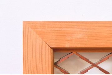 アンティーク建具　上品な和の雰囲気を高める組子欄間2枚セット(明り取り、明かり取り)(R-074281)