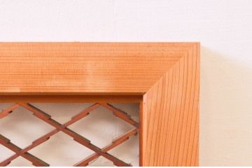 アンティーク建具　上品な和の雰囲気を高める組子欄間2枚セット(明り取り、明かり取り)(R-074281)