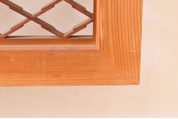 アンティーク建具　上品な和の雰囲気を高める組子欄間2枚セット(明り取り、明かり取り)(R-074281)