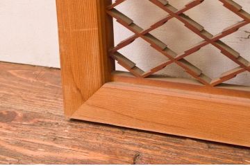 アンティーク建具　上品な和の雰囲気を高める組子欄間2枚セット(明り取り、明かり取り)(R-074281)