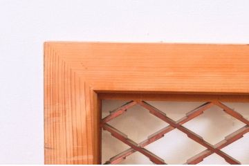 アンティーク建具　上品な和の雰囲気を高める組子欄間2枚セット(明り取り、明かり取り)(R-074281)