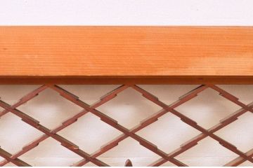 アンティーク建具　上品な和の雰囲気を高める組子欄間2枚セット(明り取り、明かり取り)(R-074281)