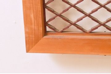 アンティーク建具　上品な和の雰囲気を高める組子欄間2枚セット(明り取り、明かり取り)(R-074281)