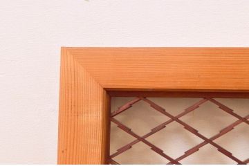 アンティーク建具　上品な和の雰囲気を高める組子欄間2枚セット(明り取り、明かり取り)(R-074281)