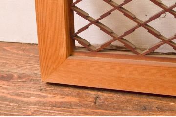 アンティーク建具　上品な和の雰囲気を高める組子欄間2枚セット(明り取り、明かり取り)(R-074281)