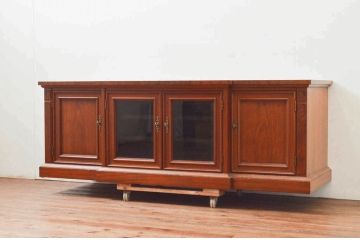 中古　美品!!　DREXEL HERITAGE(ドレクセルヘリテイジ)　FRANCESCA(フランチェスカ)シリーズ　上品な佇まいのテレビボード(テレビ台、ローボード、リビングボード、収納棚、戸棚)(定価約98万円)(R-074290)