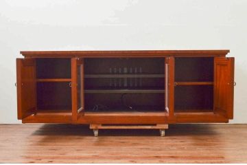 中古　美品!!　DREXEL HERITAGE(ドレクセルヘリテイジ)　FRANCESCA(フランチェスカ)シリーズ　上品な佇まいのテレビボード(テレビ台、ローボード、リビングボード、収納棚、戸棚)(定価約98万円)(R-074290)