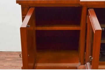 中古　美品!!　DREXEL HERITAGE(ドレクセルヘリテイジ)　FRANCESCA(フランチェスカ)シリーズ　上品な佇まいのテレビボード(テレビ台、ローボード、リビングボード、収納棚、戸棚)(定価約98万円)(R-074290)