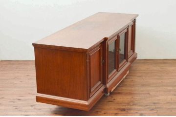 中古　美品!!　DREXEL HERITAGE(ドレクセルヘリテイジ)　FRANCESCA(フランチェスカ)シリーズ　上品な佇まいのテレビボード(テレビ台、ローボード、リビングボード、収納棚、戸棚)(定価約98万円)(R-074290)