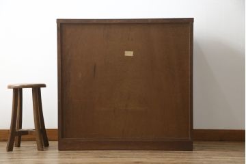 中古　欅(ケヤキ)材　和の空間づくりにおすすめな民芸箪笥(和箪笥、収納箪笥、衣装箪笥、整理箪笥、チェスト、引き出し)(R-074302)