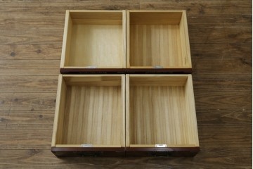 中古　美品!!　四国・高松　飛鳥民芸家具　堂々とした佇まいの欅(ケヤキ)箪笥サイドボード　(R-074304)