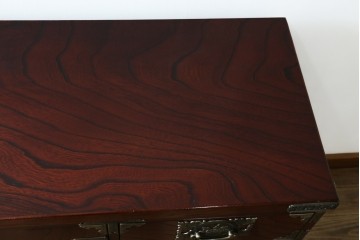 中古　美品!!　四国・高松　飛鳥民芸家具　堂々とした佇まいの欅(ケヤキ)箪笥サイドボード　(R-074304)