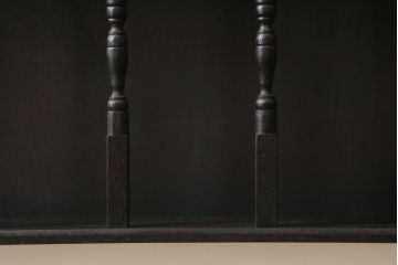 和製アンティーク　大正ロマンな雰囲気漂う壁掛け飾り棚(ウォールシェルフ、ウォールラック、壁掛け収納)(R-074305)