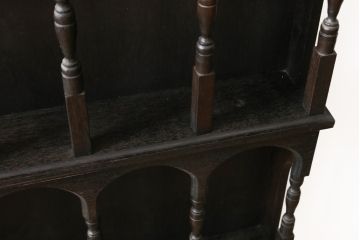 和製アンティーク　大正ロマンな雰囲気漂う壁掛け飾り棚(ウォールシェルフ、ウォールラック、壁掛け収納)(R-074305)