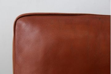 デンマークビンテージ　オーク材　Fredericia(フレデリシア)　SOREN HOLST(ソーレン・ホルスト)　レザー(本革)　3人掛けソファ(三人掛け、トリプルソファ、ヴィンテージ、北欧)(R-074307)