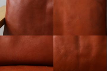 デンマークビンテージ　オーク材　Fredericia(フレデリシア)　SOREN HOLST(ソーレン・ホルスト)　レザー(本革)　3人掛けソファ(三人掛け、トリプルソファ、ヴィンテージ、北欧)(R-074307)