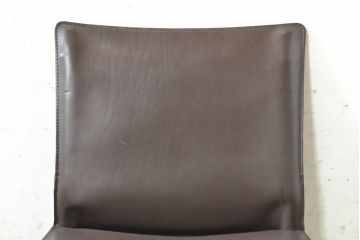 中古　Cassina(カッシーナ)　412　CAB(キャブ)　MARIO BELLINI(マリオベリーニ)　シンプルモダンな空間づくりに活躍するアームレスチェア(ダイニングチェア、椅子、イス)(定価約26万4千円)(R-074311)