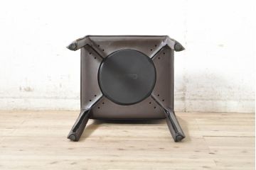 中古　Cassina(カッシーナ)　412　CAB(キャブ)　MARIO BELLINI(マリオベリーニ)　シンプルモダンな空間づくりに活躍するアームレスチェア(ダイニングチェア、椅子、イス)(定価約26万4千円)(R-074311)