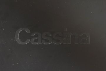 中古　Cassina(カッシーナ)　412　CAB(キャブ)　MARIO BELLINI(マリオベリーニ)　シンプルモダンな空間づくりに活躍するアームレスチェア(ダイニングチェア、椅子、イス)(定価約26万4千円)(R-074311)