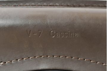 中古　Cassina(カッシーナ)　412　CAB(キャブ)　MARIO BELLINI(マリオベリーニ)　シンプルモダンな空間づくりに活躍するアームレスチェア(ダイニングチェア、椅子、イス)(定価約26万4千円)(R-074311)