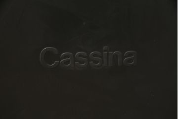 中古　Cassina(カッシーナ)　413　CAB(キャブ)　MARIO BELLINI(マリオベリーニ)　本革(レザー)　シンプルモダンな空間づくりに活躍するアームチェア2脚セット(ダイニングチェア、椅子、イス)(定価2脚で約83万6千円)(R-074316)