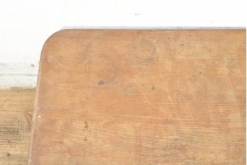 和製アンティーク　栓材　素材な風合いを楽しめる角ちゃぶ台(座卓、ローテーブル、センターテーブル、折りたたみテーブル)(R-074336)