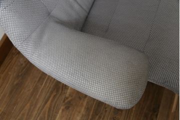 中古　美品　カリモク家具(karimoku)　ザ・ファースト(THE FIRST)　RU72　S+サイズ　くつろぎの空間におすすめのリクライニングチェアとオットマンのセット(リクライニングソファ、リクライナー、1人掛けソファ、アームチェア、回転椅子、フットスツール)(R-074338)