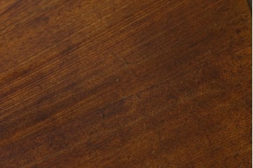 和製アンティーク　栓材　素朴な木味が魅力の丸型ちゃぶ台　(R-074339)