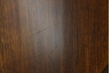 和製アンティーク　栓材　素朴な木味が魅力の丸型ちゃぶ台　(R-074339)