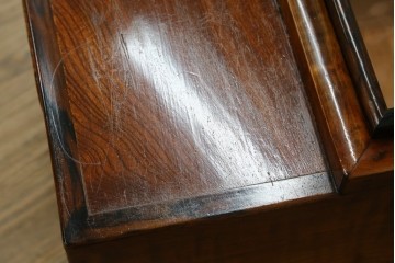 和製アンティーク　タモ材の力強い木目が映える風合い豊かな長火鉢　(R-074346)