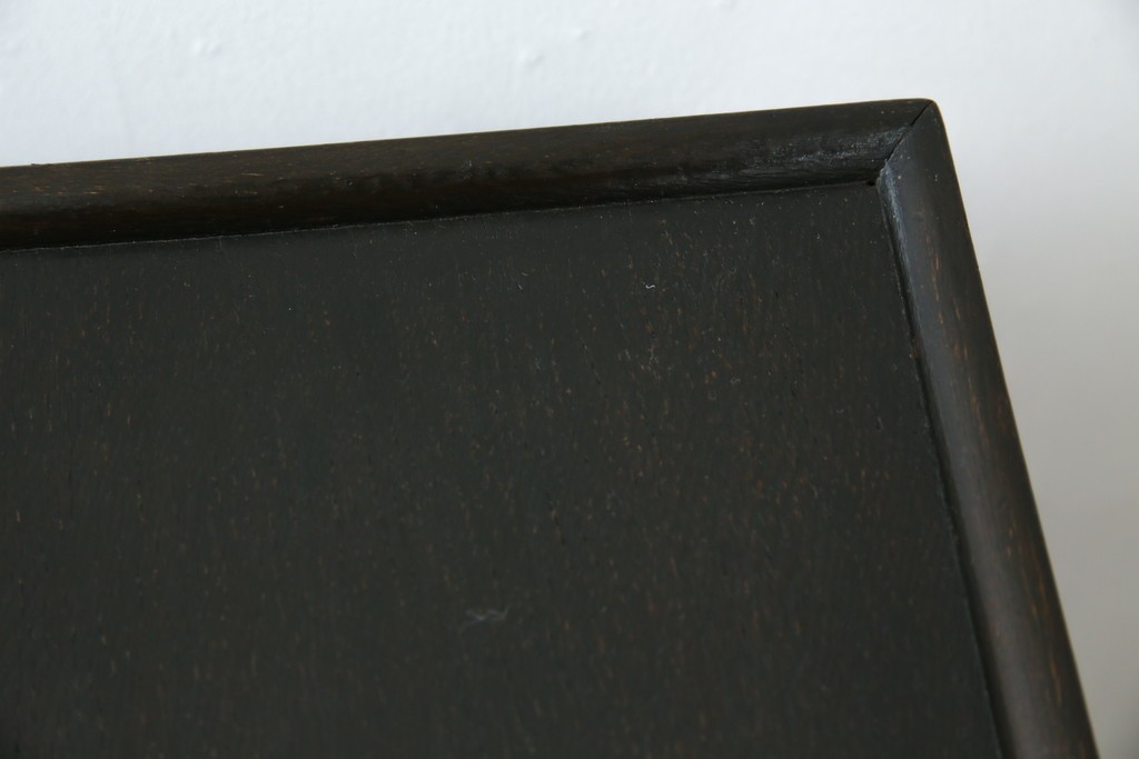 和製アンティーク　ナラ材　昔懐かしい雰囲気漂うレコードケース　(R-074352)