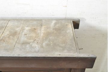 和製アンティーク　四尺　透かしが魅力的な水屋箪笥サイドボード(サイドキャビネット、茶棚、茶箪笥、収納棚、戸棚、食器棚、店舗什器)(R-074357)