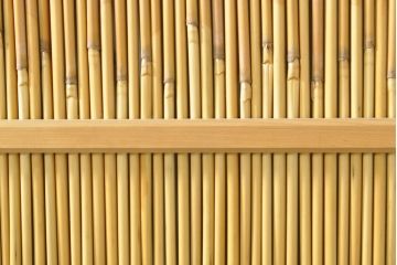 ビンテージ建具　情緒あふれる和の空間づくりにおすすめの夏戸2枚セット(引き戸、簾戸、簀戸、葭戸、夏障子、御簾戸、葦戸、ヴィンテージ)(R-074360)