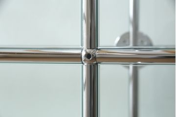 中古　USMハラー(USM Haller)　鍵付きショーケースが魅力の鉄製キャビネット(収納棚、ラック、飾り棚、陳列棚、ガラスケース、店舗什器)(R-074363)