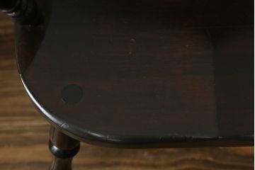 和製ビンテージ　松本民芸家具　#91型　落ち着きのある大人カフェ風インテリアが叶うキャプテンチェア2脚セット(アームチェア、板座チェア、ダイニングチェア、椅子、イス、ヴィンテージ)(定価約26万円)(R-074364)