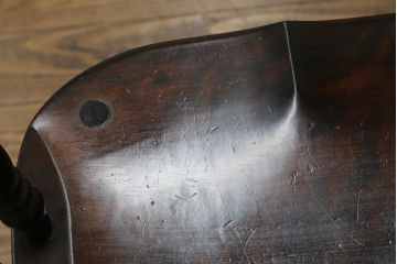 和製ビンテージ　松本民芸家具　#91型　落ち着きのある大人カフェ風インテリアが叶うキャプテンチェア2脚セット(アームチェア、板座チェア、ダイニングチェア、椅子、イス、ヴィンテージ)(定価約26万円)(R-074364)