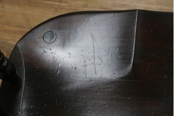 和製ビンテージ　松本民芸家具　#91型　落ち着きのある大人カフェ風インテリアが叶うキャプテンチェア2脚セット(アームチェア、板座チェア、ダイニングチェア、椅子、イス、ヴィンテージ)(定価約26万円)(R-074364)