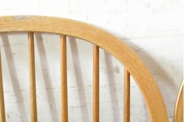 中古　柏木工(カシワ木工、KASHIWA)　木の温かみある風合いが魅力的なダイニングチェア2脚セット(板座チェア、イス、椅子、バラ売り可能)(R-074365)