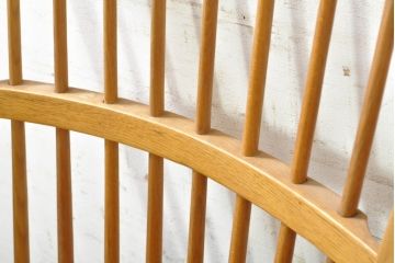 中古　柏木工(カシワ木工、KASHIWA)　木の温かみある風合いが魅力的なダイニングチェア2脚セット(板座チェア、イス、椅子、バラ売り可能)(R-074365)