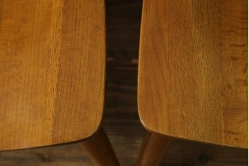 中古　柏木工(KASHIWA)　ナチュラルな木肌のウィンザーチェア4脚セット　(R-074366)