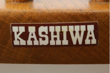 中古　柏木工(KASHIWA)　ナチュラルな木肌のウィンザーチェア4脚セット　(R-074366)