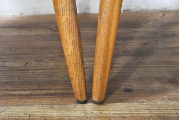 中古　柏木工(カシワ木工、KASHIWA)　木の温かみある風合いが魅力的なダイニングチェア4脚セット(板座チェア、イス、椅子、バラ売り可能)(R-074366)