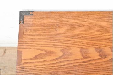 和製ビンテージ　美品　ニレ材　和の空間作りにおすすめの小箪笥(引き出し、卓上収納、和箪笥、整理箪笥、収納箪笥、戸棚、収納棚、ヴィンテージ)(R-074369)