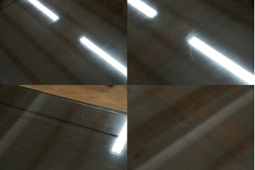 中古　最高級!!　総縞黒檀(シマコクタン)　黒く艶やかな光沢が美しい組み立て式両袖机(ニーホールデスク、ワークデスク、オフィスデスク、在宅ワーク、在宅用)(定価約250万円)(R-074370)