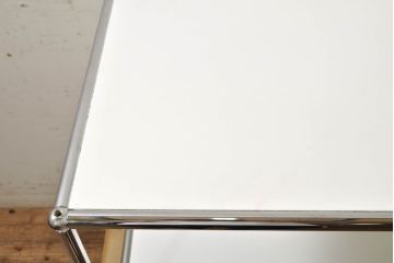 中古　美品　USMハラー(USM Haller)　美しくシンプルなデザインが目を引く鉄製ラックとサイドチェストのセット(サイドボード、サイドキャビネット、デスクワゴン、引き出し、オープンラック、飾り棚)(R-074373)