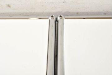 中古　美品　USMハラー(USM Haller)　美しくシンプルなデザインが目を引く鉄製ラックとサイドチェストのセット(サイドボード、サイドキャビネット、デスクワゴン、引き出し、オープンラック、飾り棚)(R-074373)